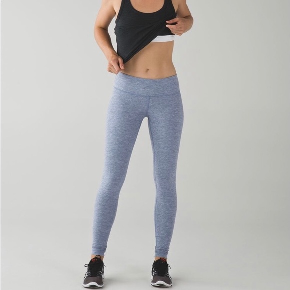 Lululemon Wonder Under Pant (Heathered Blue) - Picture 2 of 3